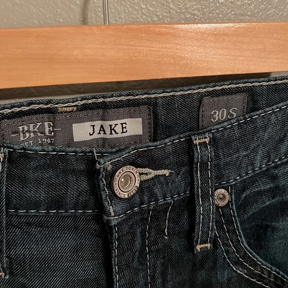 BKE Jake straight leg dark wash jeans